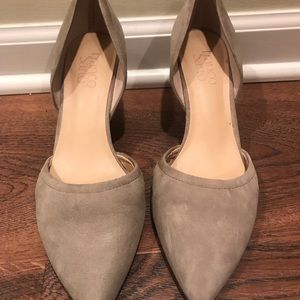 Franco Sarto Suede Wedge Heels
